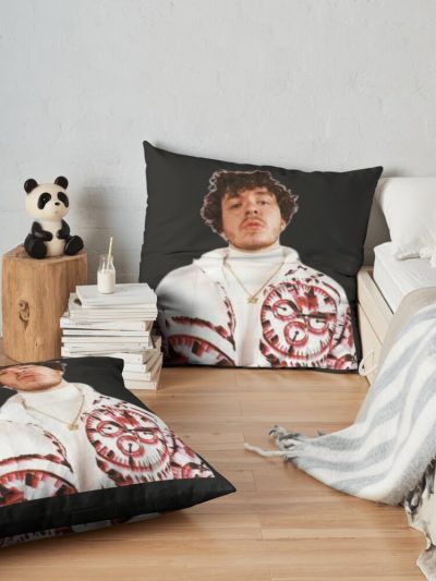 Jack Harlow Throw Pillow Official Cow Anime Merch