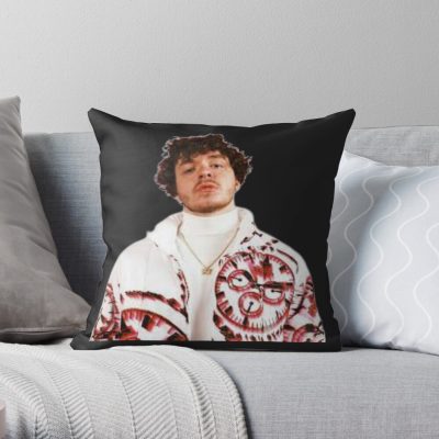 Jack Harlow Throw Pillow Official Cow Anime Merch