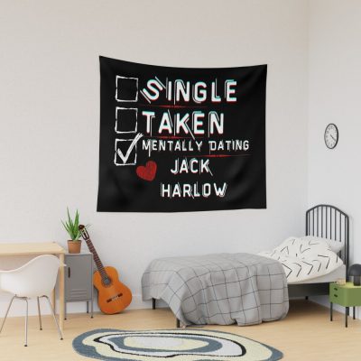 Mentally Dating Jack Harlow Tapestry Official Cow Anime Merch