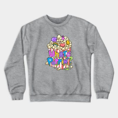 What S Poppin Crewneck Sweatshirt Official Cow Anime Merch