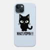 Whats Poppin Cat Phone Case Official Cow Anime Merch