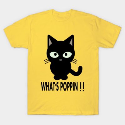 Whats Poppin Cat T-Shirt Official Cow Anime Merch