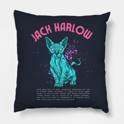 Jack Harlow Throw Pillow Official Cow Anime Merch