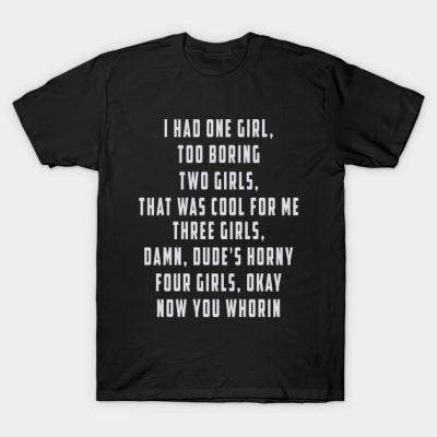 I Had One Girl Too Boring Two Girls That Was Cool  T-Shirt Official Cow Anime Merch