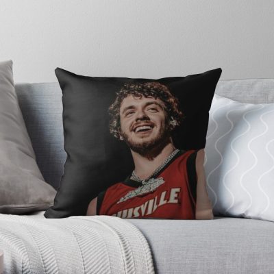 Jack Harlow Throw Pillow Official Cow Anime Merch