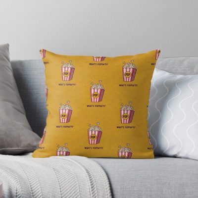 Snack Corn. What'S Poppin | Harlow Throw Pillow Official Cow Anime Merch