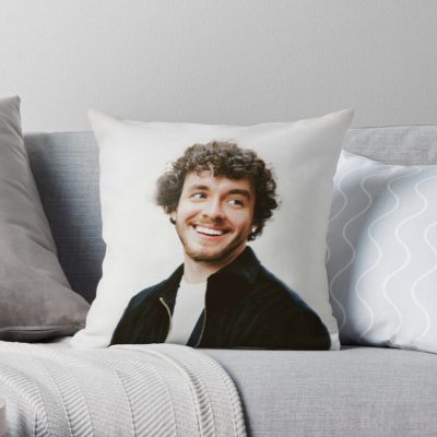 Jack Harlow Throw Pillow Official Cow Anime Merch