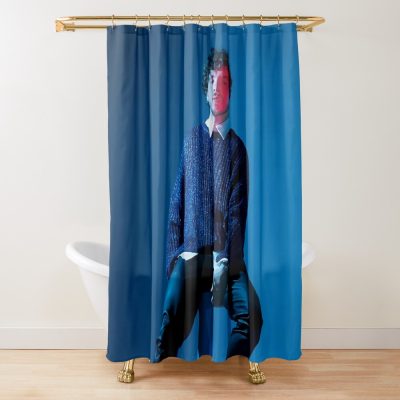 Jack Aesthetic Blue Shower Curtain Official Cow Anime Merch