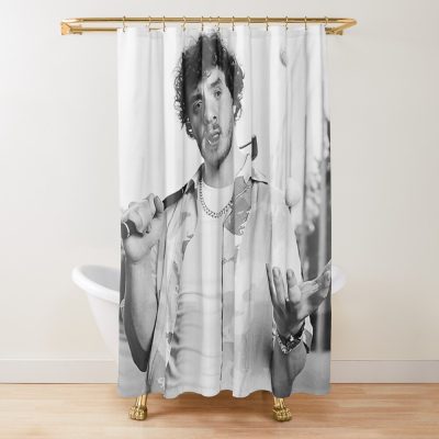 White Clothes Golf Shower Curtain Official Cow Anime Merch