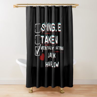 Mentally Dating Jack Harlow Shower Curtain Official Cow Anime Merch