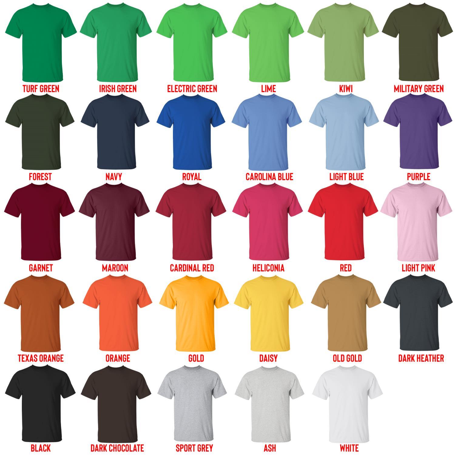 t shirt color chart - Jack Harlow Shop